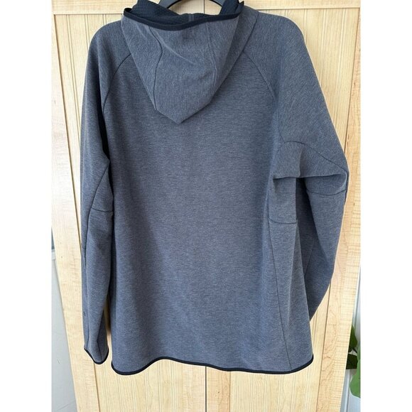 Lululemon Sweater Adult XL Gray Gridliner Fleece Full Zip Hoodie Stretch Mens - Picture 5 of 9